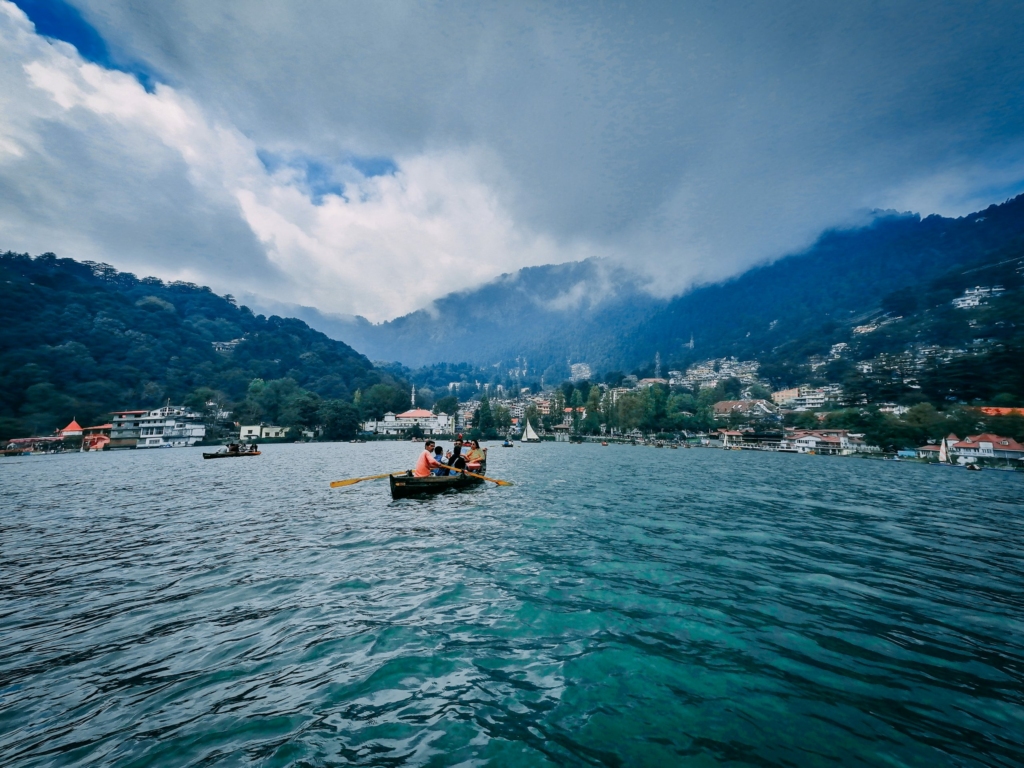 nainital lake with view