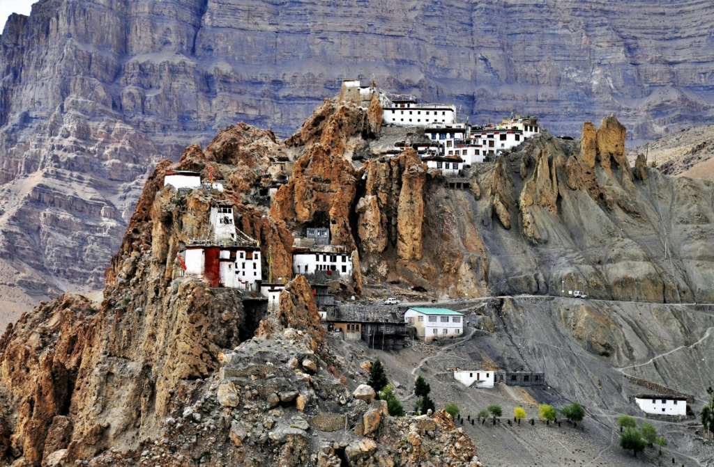 dhankar monastery in spiti - one of the best places to visit in june