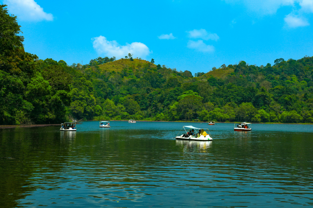 Boating in Pookode Lake