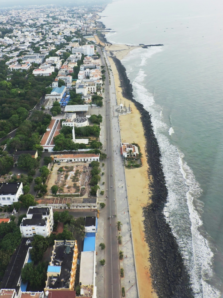 pondicherry travel guide to promenade beach