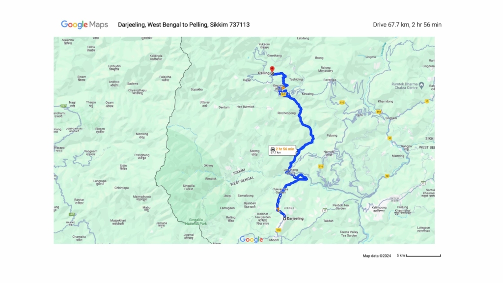 Darjeeling to Pelling (Sikkim)