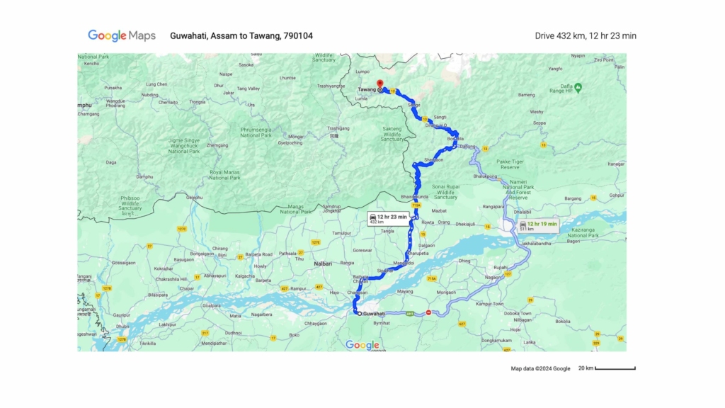 Guwahati to Tawang