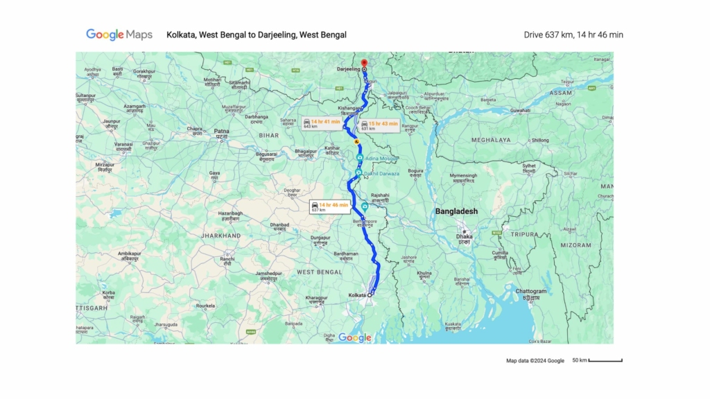 Kolkata to Darjeeling