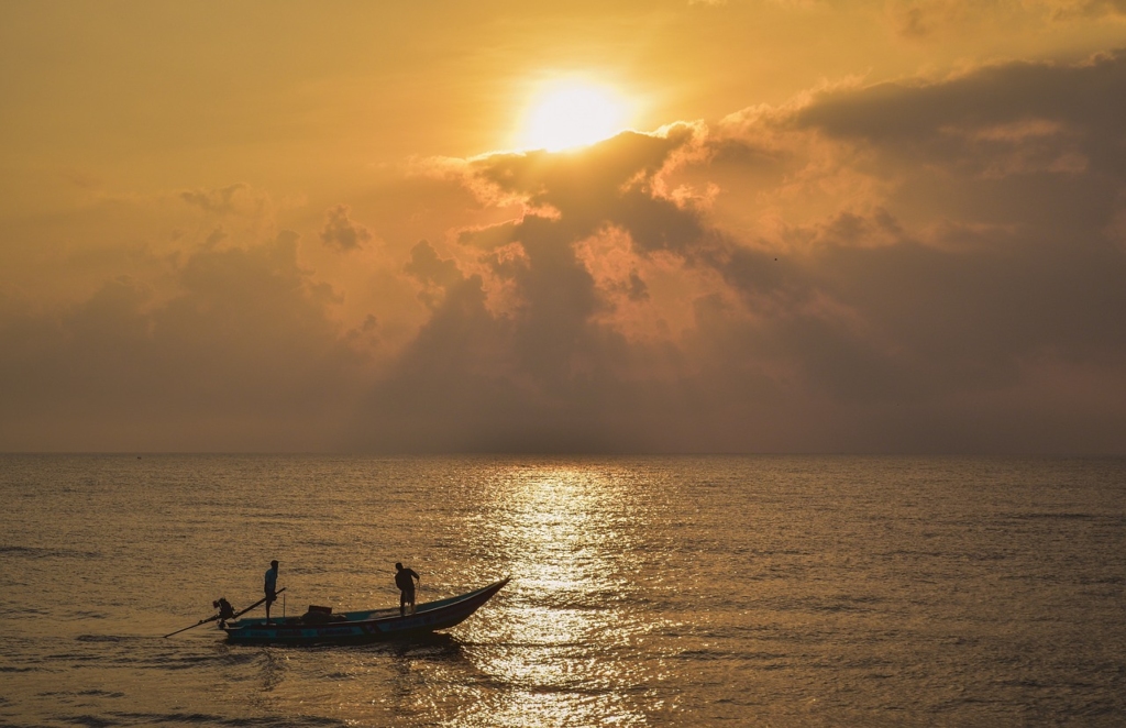 Boat ride in Pondicherry