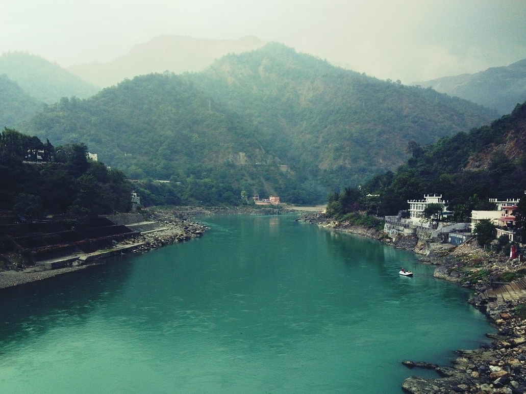 Rishikesh in December is one of the best places to visit in India in December 

PC: Sudhanshu via Wikimedia 
https://commons.wikimedia.org/wiki/File:Ganges_at_Rishikesh_from_Lakshman_Jhula.jpg