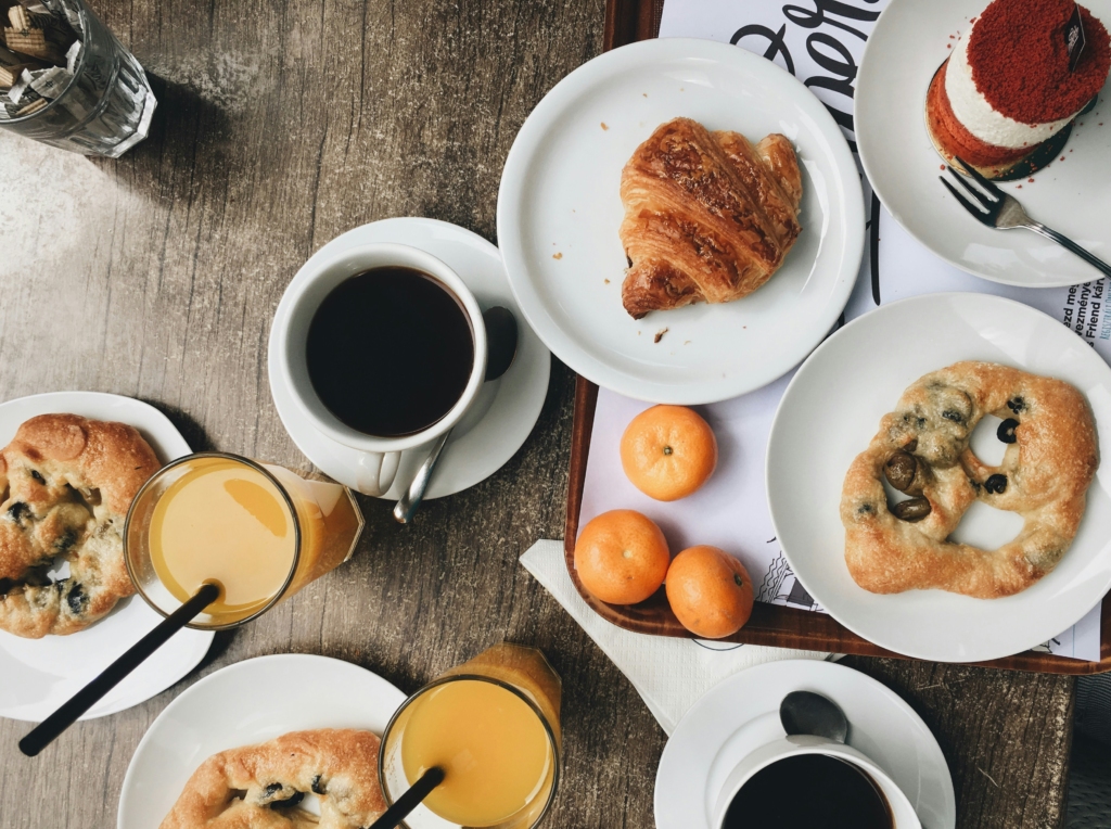 Eat at the restaurants in Dharamshala
PC: João Marcelo Martins - https://unsplash.com/photos/assorted-bread-with-coffee-and-drinks-pDC7vQrW-EM