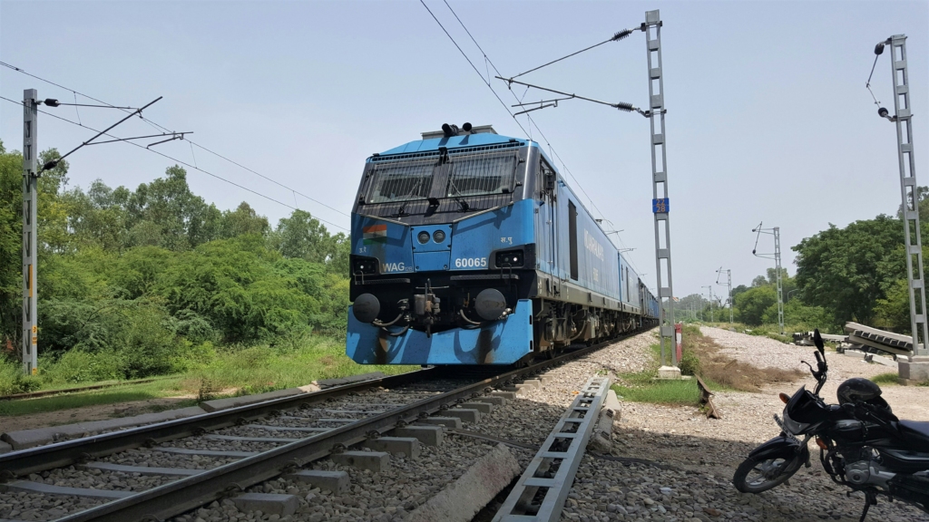 Train from Delhi to Chandigarh
Photo credits: Naveen Sharma - https://unsplash.com/photos/blue-and-black-train-on-rail-tracks-during-daytime-zJ9aY4pTghI