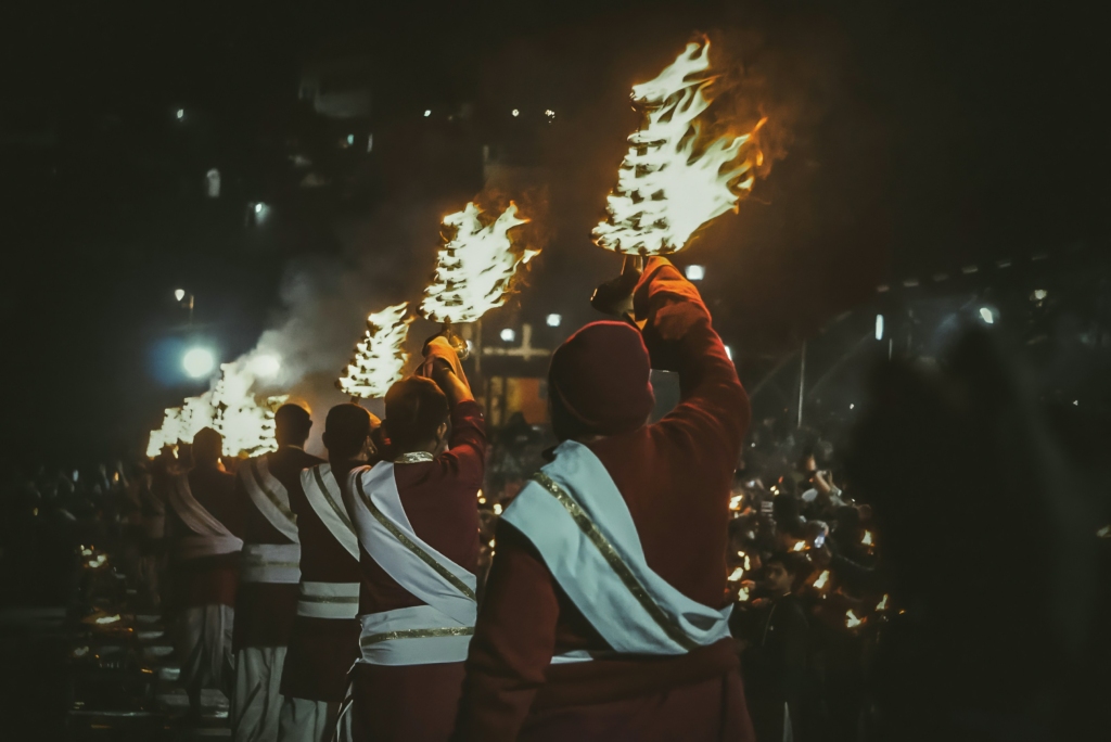 Ganga Aarti at Triveni Ghat 