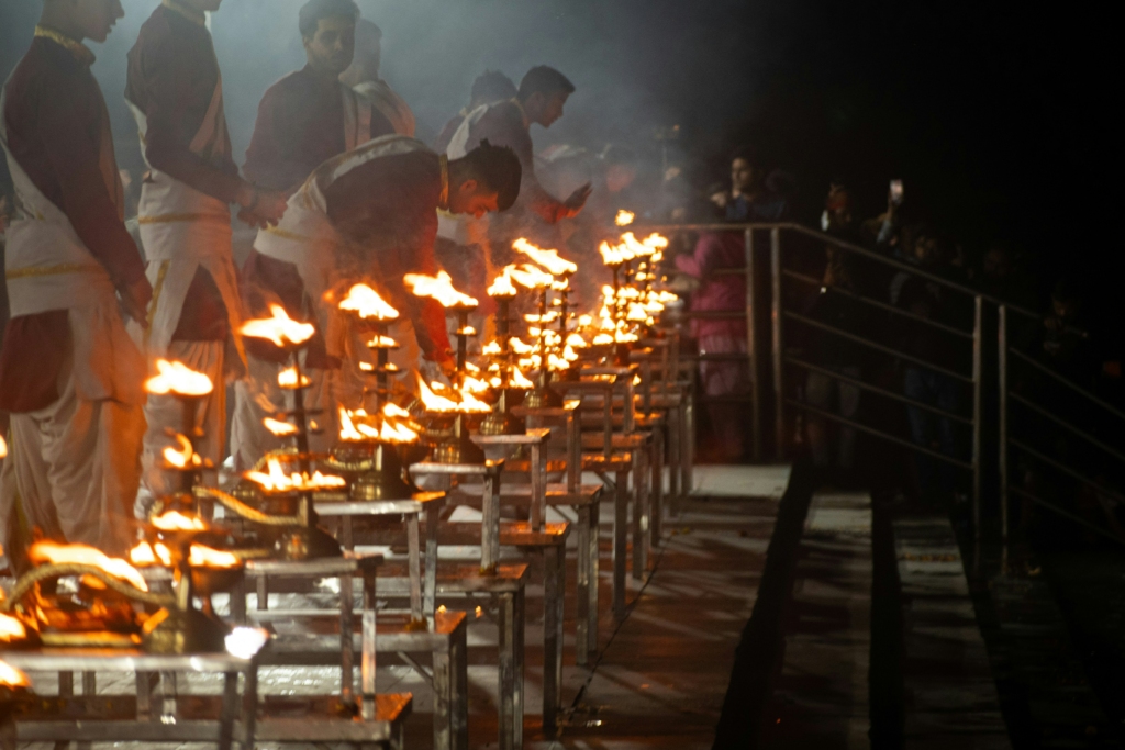 Ganga Aarti at Triveni Ghat