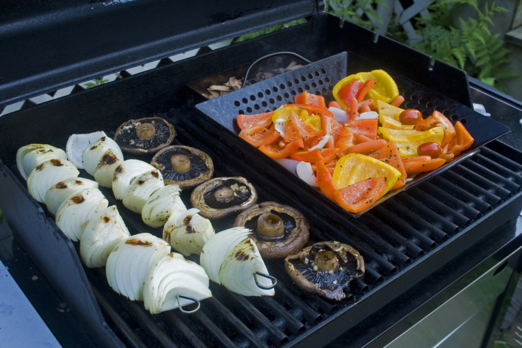 Grilled vegetables at one of the restaurants in Kabini