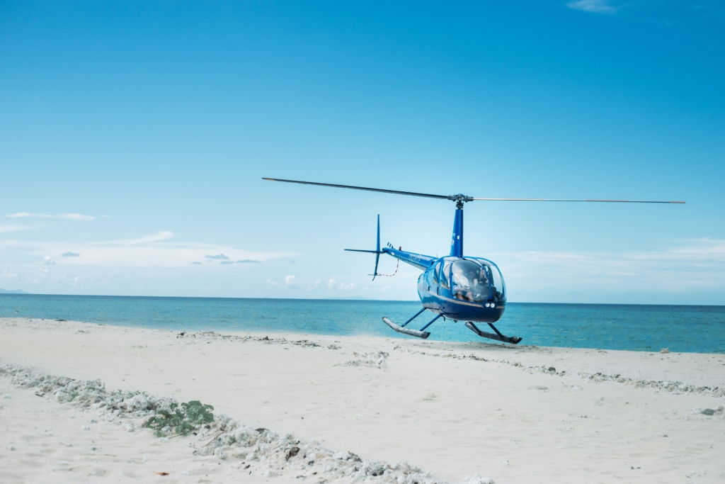 How to reach Havelock Islands
PC: James Coleman - https://unsplash.com/photos/blue-and-black-helicopter-at-daytime-close-up-photography-vHH15RMSK_Y