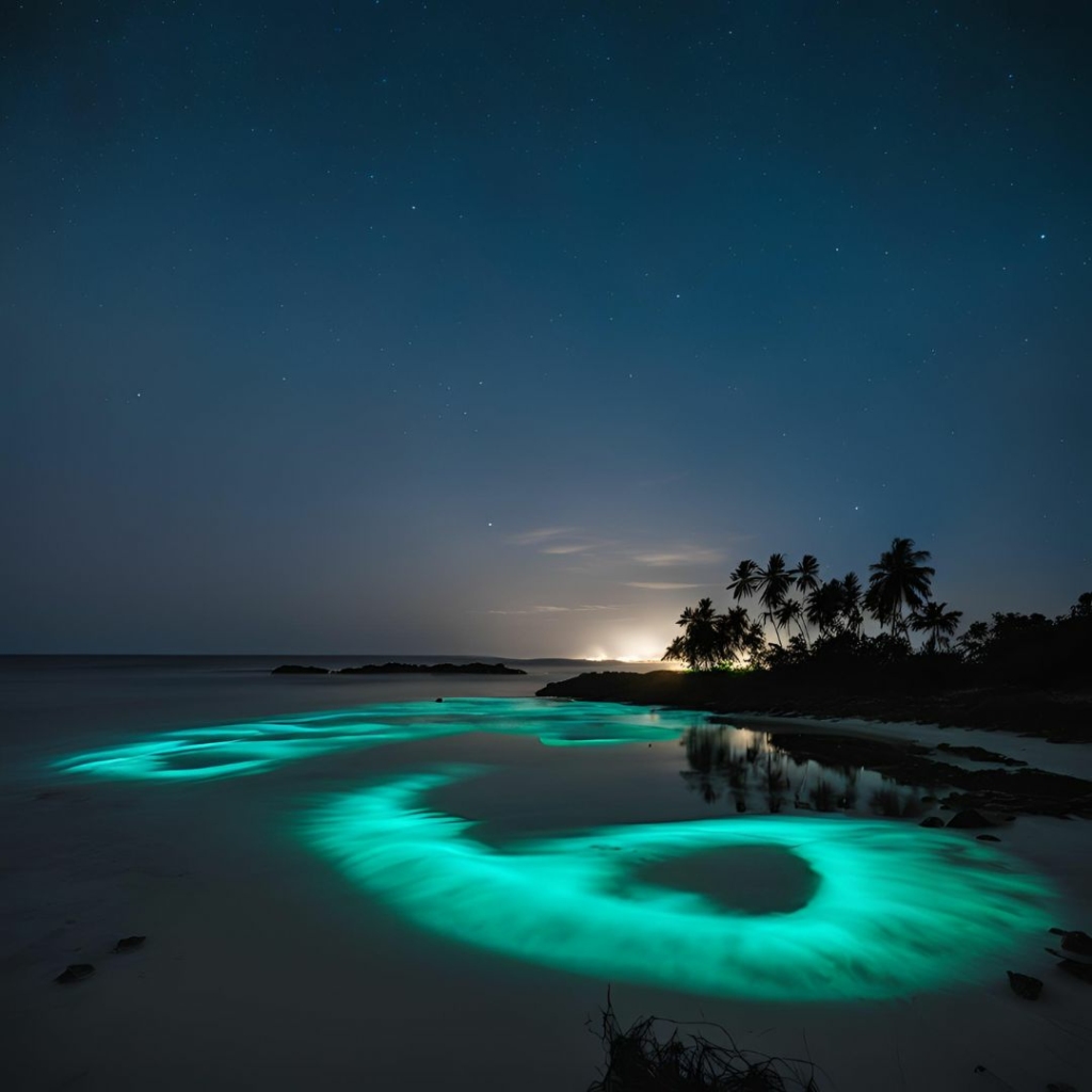 bioluminescent beaches in india