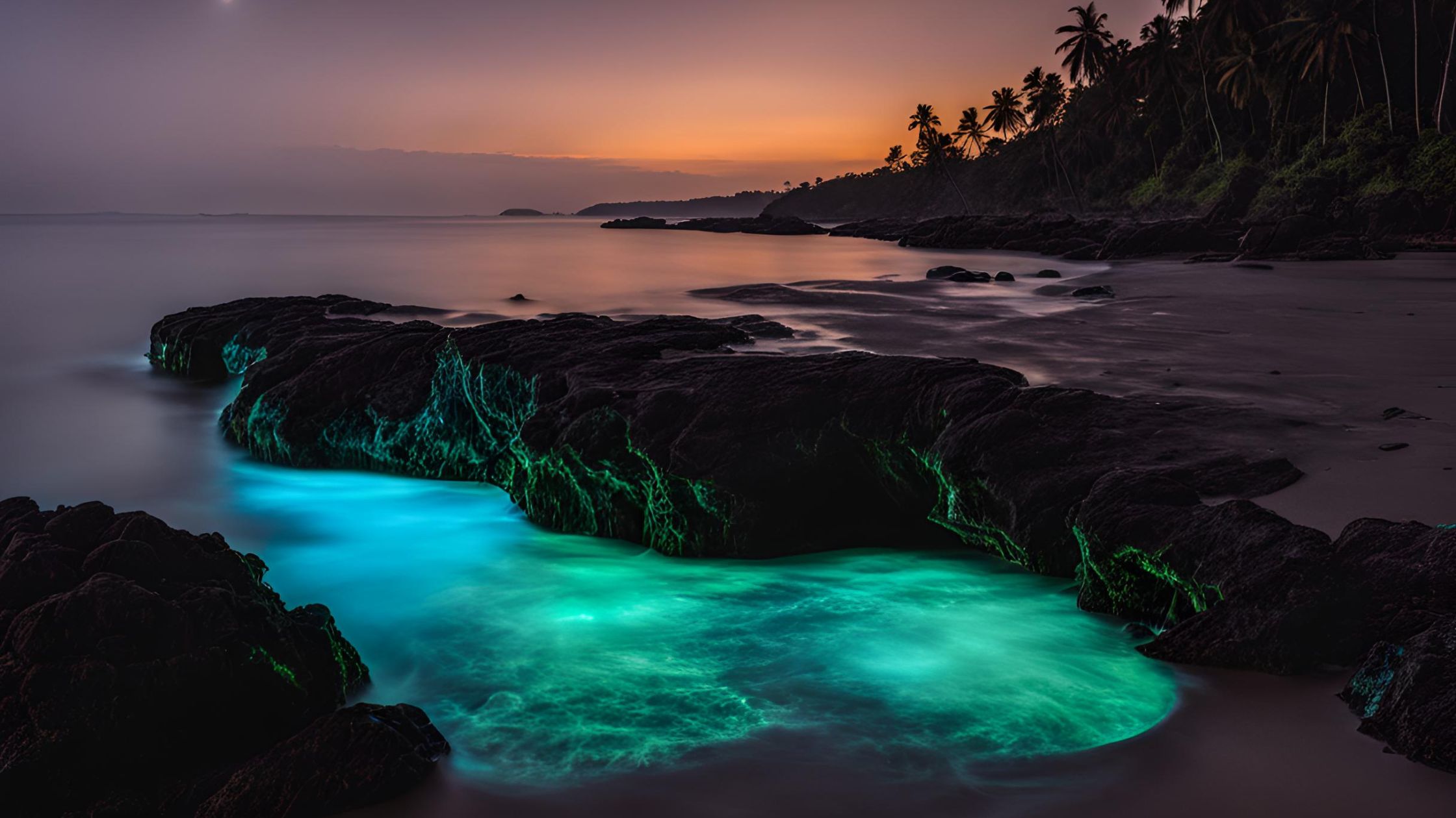 places in India that glow in the dark