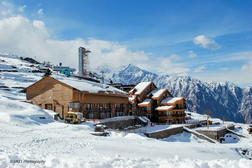 auli in winter - top skii resorts in auli