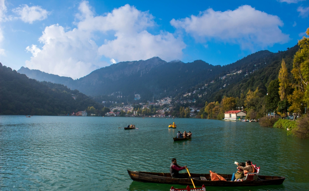 Nainital lake in winter time