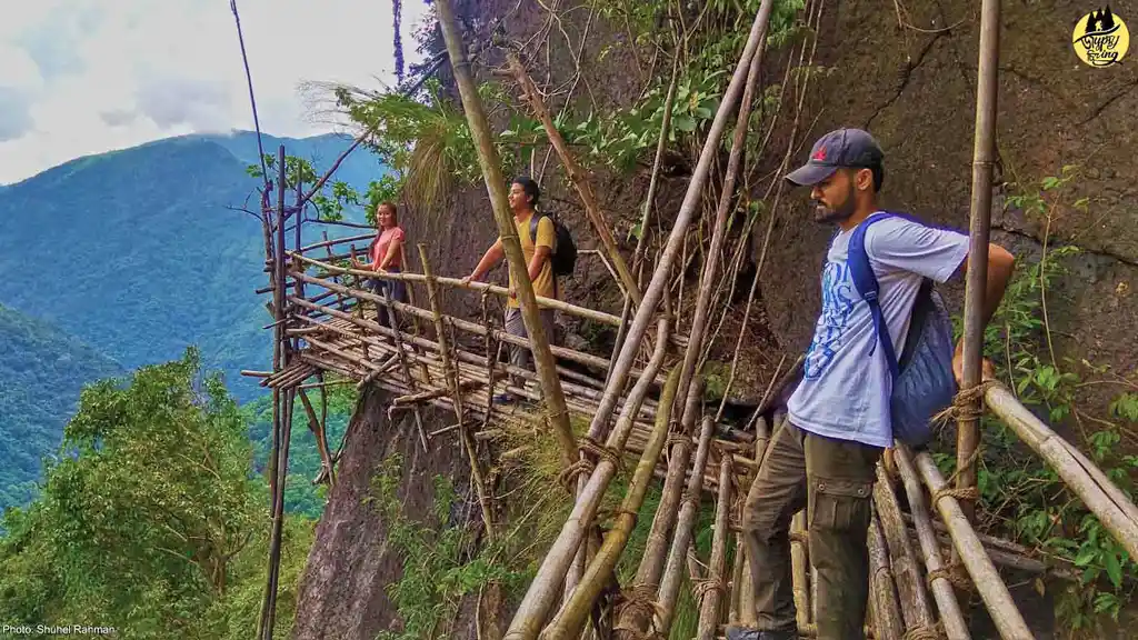 bamboo trek in meghalaya