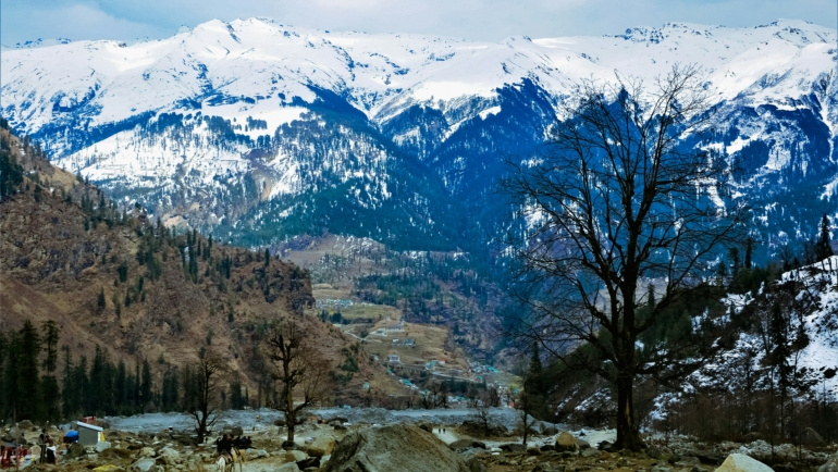 solang valley weather in winter