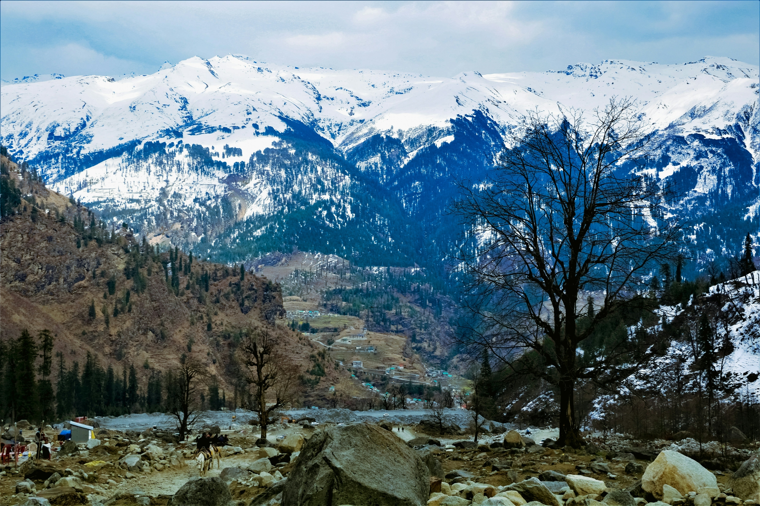 solang valley weather in winter